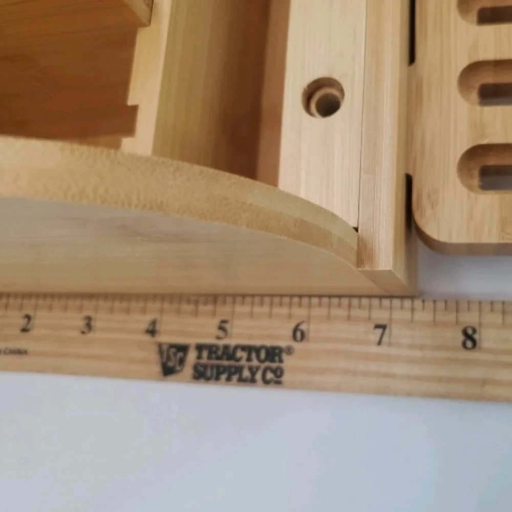 Bamboo Belt Or Tie Display Stand Or Organizer. New.